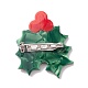 Green Cellulose Acetate(Resin) Christmas Brooch Pin JEWB-K009-01B-2
