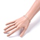 Bracelets cordon coréen unisexe en polyester ciré BJEW-JB04597-03-4