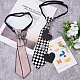 2Pcs 2 Style Polyester Children Suit Necktie AJEW-FG0002-41A-4