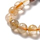 Natural Rutilated Quartz Beads Strands G-B029-B02-03-3