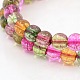 Synthetic & Dyed Crackle Quartz Beaded Stretch Bracelets BJEW-F046-01-6mm-2