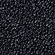 ガラスシードビーズ  不透明な色の光沢の  ラウンド  ブラック  2mm  穴：1mm  約30000個/ポンド SEED-A012-2mm-129-2