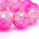 Chapelets de perles en verre craquelé peint CCG-S001-6mm-09-1