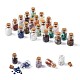 Bottiglie di vetro con perline di pietre preziose naturali e sintetiche kissitty G-KS0001-02-3