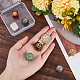 Beebeecraft 7Pcs 7 Colors Chakra Stones Natural Crystals Cube Square Gemstones Gold Plated Brass Chakra Pattern Slices for Window Home Living Room G-BBC0001-07-3
