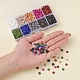 1500 Stück 10 Farben dunkle Farben umweltfreundliche handgefertigte Fimo-Perlen CLAY-YW0001-37B-6