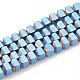 Chapelets de perles en hématite synthétique sans magnétiques G-N0318-02-2