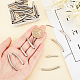 DICOSMETIC 50Pcs 5 Styles Noodle Tube Beads 5 Styles 201 Stainless Steel Round Curved Tube Spacer Beads 20/25/30/35/40mm Long Tube beads for Jewellery Making Craft STAS-DC0009-21-3