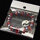 Fashion Glass Charm Bracelets BJEW-JB00550-5
