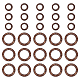 Chgcraft 100 pièces 2 styles de bijoux en bois teint anneaux de liaison de noix de coco COCO-CA0001-01-1