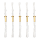 CHGCRAFT 5Pcs Replacement Fiberglass Torch Wicks with Brass Tube Holder for Oil Lamp Alcohol Burner AJEW-CA0003-61-1