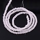 Imitation Jade Glass Faceted Rondelle Beads Strands GLAA-F025-B03-3