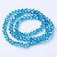 Chapelets de perles en verre électroplaqué EGLA-A034-T2mm-A13-2