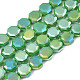 Electroplate opaco colore solido perle di vetro fili EGLA-N002-27-A01-1