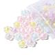 50pcs 5 couleurs perles acryliques transparentes TACR-CC0001-03-4