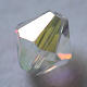 Abalorios de cristal austriaco de imitación SWAR-F022-10x10mm-02-1