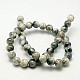 Chapelets de perles de jade blanche naturelle G-H1627-12MM-2-1