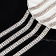 BENECREAT 2 Yards 2 Colors Resin Rhinestone Cup Chains FIND-BC0002-05-4