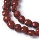 Chapelets de perles en jaspe rouge naturel G-L493-29-2