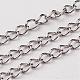 304 Stainless Steel Curb Chains CHS-O005-17C-1