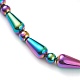 Colliers de perles en hématite synthétiques non magnétiques NJEW-J058-03-2