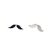 Mustache Brass Cabochons MRMJ-WH0064-36P-1