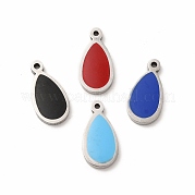 304 Stainless Steel Enamel Charms STAS-A078-05P