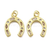 Латунные микро проложить кубического циркония подвески KK-U060-23G-02