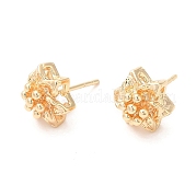 Brass Studs Earrings KK-K333-39G
