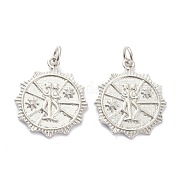 Латунные микропаве прозрачные подвески с фианитом ZIRC-L091-091P