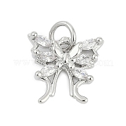 Латунные микропаве прозрачные кубические циркониевые подвески KK-G522-09P