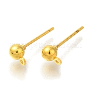 Серьга-гвоздик из латуни KK-C081-07G