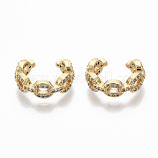 Серьги-манжеты с цирконием EJEW-R114-008G-NF