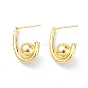 Серьги-гвоздики из латуни для женщин EJEW-K245-28G