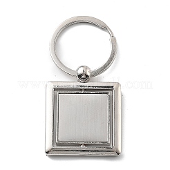 Drehbare Cabochon-Fassungen für Schlüsselanhänger aus Zinklegierung&nbsp;FIND-G088-01D