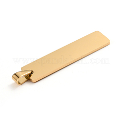 Pendentifs en acier inoxydable 304 avec placage ionique (IP)&nbsp;X-STAS-D142-01B-G