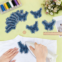 12 Stück Schmetterlings-Jeansstickspitze Nähornamente&nbsp;DIY-BC0017-91