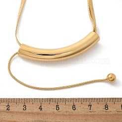 Schlangenkettenhalsketten aus gebogenem Rohr aus Edelstahl 304 für Damen&nbsp;NJEW-Z061-04G-03