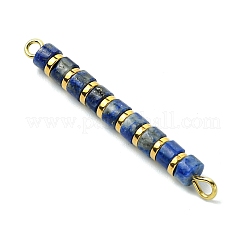 Natürlicher Lapislazuli und galvanisierter synthetischer nicht magnetischer Hämatit-Heishi-Verbindungsanhänger&nbsp;PALLOY-JF03291-04