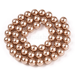 Chapelets de perles en verre nacré&nbsp;HY-G002-01D-06