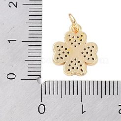 Placcatura a cremagliera in ottone micro pavé di ciondoli con zirconi chiari&nbsp;KK-Z060-13G