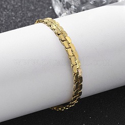 Bracelets à maillons serpent en acier inoxydable 304 pour femmes&nbsp;LS-BJEW-F488-22G