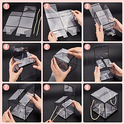 Transparente Geschenkbox aus PET-Kunststoff&nbsp;OBOX-WH0016-05B