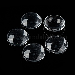 Cabochon in vetro trasparente&nbsp;GGLA-R026-25mm