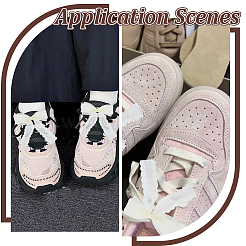 Schuhschmuck aus Spitze mit Schleife&nbsp;FIND-WH0126-646A