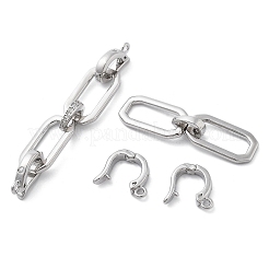 Messing Micro Pave klare Zirkonia Falte über Verschlüsse&nbsp;KK-Z080-08P