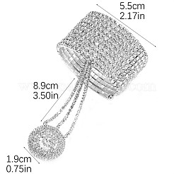 Laiton strass bracelets multi-brins&nbsp;FS-WG4104F-01