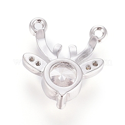Ciondoli natalizi in ottone con micro pavé di zirconi&nbsp;ZIRC-G166-03