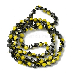 Chapelets de perles en verre électroplaqué&nbsp;EGLA-K061-06A-HP02