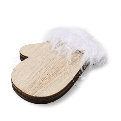 Weihnachtsanhänger aus unfertigem Holz&nbsp;LS-WOOD-D026-01A